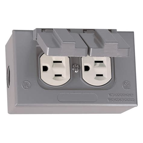 electric power box house|receptacle box for outside lowe's.